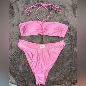 Bikini! shimmery, reflective pink